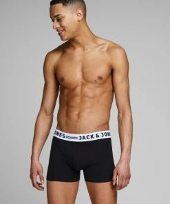 Jack & Jones Pant SENSE TRUNKS 3-PACK NOOS, Light Grey Melange/BLACK & WHITE -Lloyd Gürtel Shop 827f14ad af40 e3ad 9814 4486111632ea 600x600