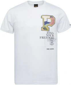 PME Legend T-Shirt Halbarm Short Sleeve R-neck Single Jersey, Bright White