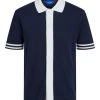 Jack & Jones Polo Halbarm JORSANTINO KNIT POLO SS EX1 23, Navy Blazer/KNIT FIT