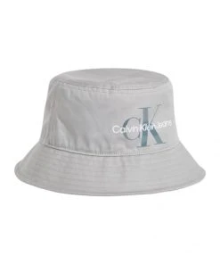 Calvin Klein Mützen/Hüte MONOGRAM SOFT BUCKET HAT, GREY