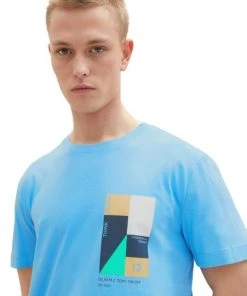 TOM TAILOR Denim T-Shirt Halbarm Printed T-shirt, Rainy Sky Blue 8 TOM TAILOR Denim T-Shirt Halbarm Printed T-shirt, Rainy Sky Blue -Lloyd Gürtel Shop 8417bdf4 a61b 188b a614 ffd97ca40884 600x600