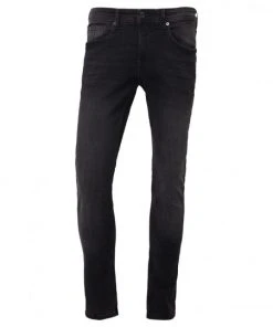 TOM TAILOR Denim Jeans Skinny CULVER Stretch Denim, Used Dark Stone Black Denim