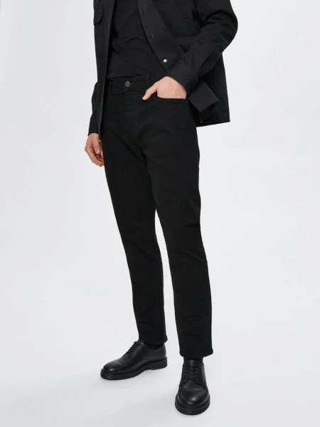 Selected Jeans SLHSLIM-LEON 4001 BLACK ST JEANS J, Black Denim 2 Selected Jeans SLHSLIM-LEON 4001 BLACK ST JEANS J, Black Denim – Bild 2