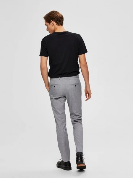 Selected Anzug Hose SLHSLIM-MYLOLOGAN LIGHT GREY TRS B, Light Grey Melange 4 Selected Anzug Hose SLHSLIM-MYLOLOGAN LIGHT GREY TRS B, Light Grey Melange – Bild 4