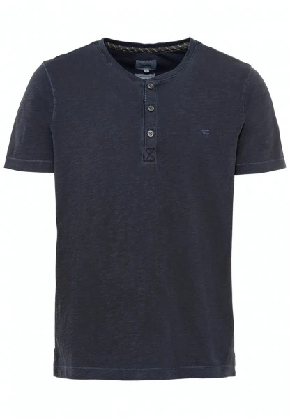 Camel Active T-Shirt Halbarm H-Henley 1/2 Arm, Night Blue 1 Camel Active T-Shirt Halbarm H-Henley 1/2 Arm, Night Blue