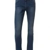 TOM TAILOR Denim Jeans Straight AEDAN Blue Denim, Mid Stone Wash Denim