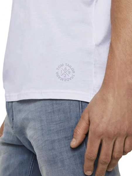 Tom Tailor T-Shirt Halbarm Double Pack V- Neck Tee, White 6 Tom Tailor T-Shirt Halbarm Double Pack V- Neck Tee, White – Bild 6