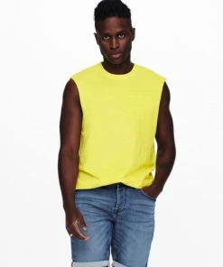 Only & Sons T-Shirt Halbarm ONSASLAN LIFE SL TEE, Pale Banana -Lloyd Gürtel Shop 854b5ad8 83a7 1bbd 7f14 612a6ae2c511 600x600