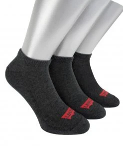 Levi's Strümpfe LEVIS 168SF LOW CUT 3P, Anthracite Melange / Black