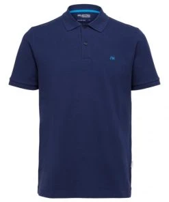 Selected Polo Halbarm SLHDANTE SS POLO W NOOS, Navy Blazer