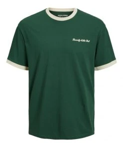 Jack & Jones T-Shirt Halbarm JORDON TEE SS CREW NECK EX1 23, Dark Green/RELAXED