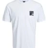 Jack & Jones T-Shirt Halbarm JCOFILO TEE SS CREW NECK SN, White