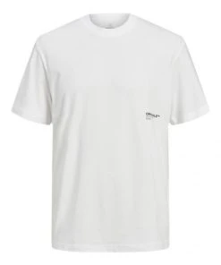 Jack & Jones T-Shirt Halbarm JORCLAN TEE SS CREW NECK, Bright White