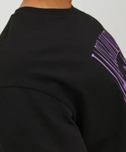 Jack & Jones T-Shirt Halbarm JORSCRIPTING PHOTO TEE SS CREW NECK, Black/PURPLE PRINT -Lloyd Gürtel Shop 86948436 41ef 7c9a a414 e0fd808c8ee6 600x600