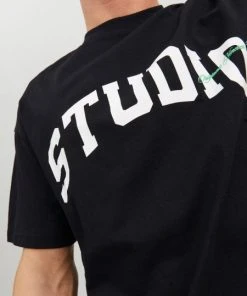 Jack & Jones T-Shirt Halbarm JORBRINK STUDIO TEE SS CREW NECK, Black -Lloyd Gürtel Shop 86948436 41ef 7c9a a414 e0fdfcb7cc6a 600x600