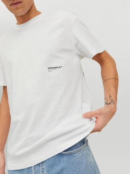 Jack & Jones T-Shirt Halbarm JORCLAN TEE SS CREW NECK, Bright White 4 Jack & Jones T-Shirt Halbarm JORCLAN TEE SS CREW NECK, Bright White – Bild 4