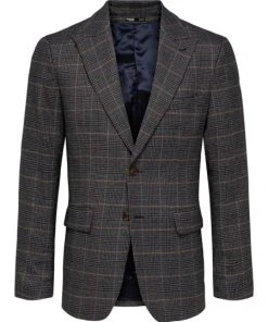 Selected Anzug Sakko SLHSLIM-DURHAM BLZ B, Dark Sapphire/sand