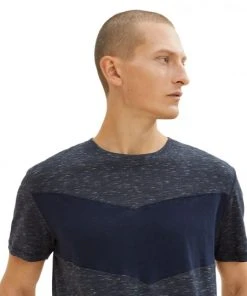Tom Tailor T-Shirt Halbarm Cutline T-shirt, Navy White Inject Stripe -Lloyd Gürtel Shop 87ad4621 b122 56b1 9f14 a2a674cfa065 600x600