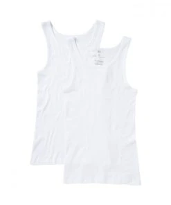 CECEBA Unterhemd Tanktop, O-A., DP, White