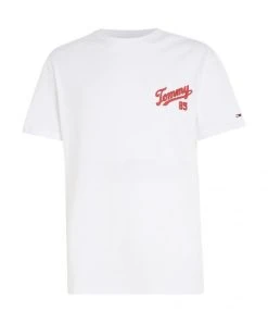 Tommy Jeans T-Shirt Halbarm TJM CLSC COLLEGE 85 LOGO TEE, WHITE