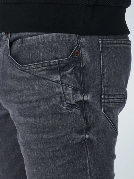 No-Excess Jeans Denim, Tapered 712, Grey, Stretch, Grey Denim 4 No-Excess Jeans Denim, Tapered 712, Grey, Stretch, Grey Denim – Bild 4