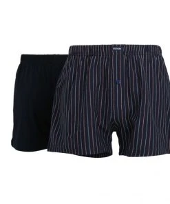 CECEBA Boxer Shorts 2er Pack, Navy-red
