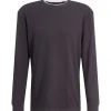 TOM TAILOR Denim T-Shirt Langarm Relaxed Structured Longsleeve, Coal Grey