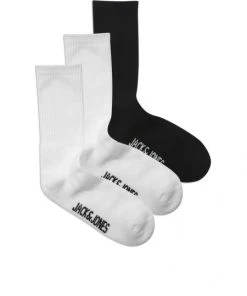 Jack & Jones Strümpfe JACSIMPLE MIX TENNIS SOCKS 3 PACK, Bright White/Bright White - Black