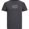 Jack & Jones T-Shirt Halbarm JCOSTENCIL DYE TEE SS CREW NECK, Black