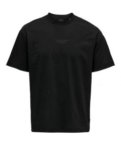 Only & Sons T-Shirt Halbarm ONSFRANK LIFE RLX MUSK CLUB SS TEE, Black
