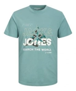 Jack & Jones T-Shirt Halbarm JCOHUNT TEE SS CREW NECK LN, Trellis