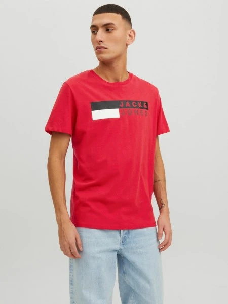 Jack & Jones T-Shirt Halbarm JJECORP LOGO TEE SS O-NECK NOOS, True Red/Play 4 4 Jack & Jones T-Shirt Halbarm JJECORP LOGO TEE SS O-NECK NOOS, True Red/Play 4 – Bild 4