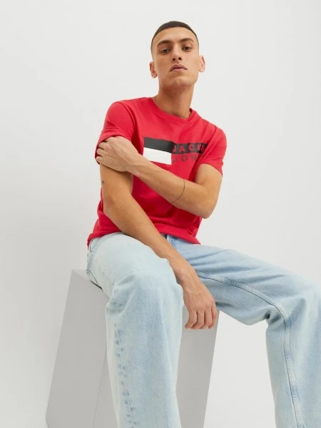 Jack & Jones T-Shirt Halbarm JJECORP LOGO TEE SS O-NECK NOOS, True Red/Play 4 6 Jack & Jones T-Shirt Halbarm JJECORP LOGO TEE SS O-NECK NOOS, True Red/Play 4 – Bild 6