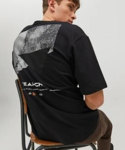 Jack & Jones T-Shirt Halbarm JCOHUNT PHOTO TEE SS CREW NECK, Black -Lloyd Gürtel Shop a09c08ec cb96 ac9e a414 116f1c80dfaf 600x600