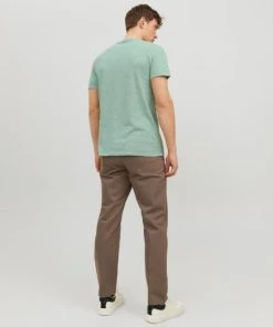 Jack & Jones T-Shirt Halbarm JJESPLIT NECK TEE SS NOOS, Granite Green -Lloyd Gürtel Shop a09c08ec cb96 ac9e a414 116f2c973204 600x600