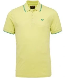PME Legend Polo Halbarm Short Sleeve Polo Stretch Pique, Shadow Lime