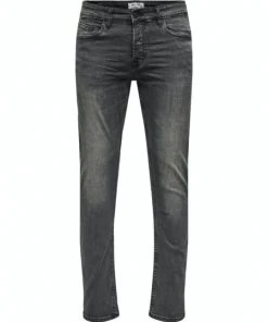 Only & Sons Jeans ONSLOOM LIFE BLACK WASHED DCC 0447, Black Denim