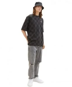 TOM TAILOR Denim T-Shirt Halbarm Oversized T-shirt, Black Check Print -Lloyd Gürtel Shop b82ad861 9336 4886 a814 022cbc368f84U8JGCmH3IYLN6 600x600