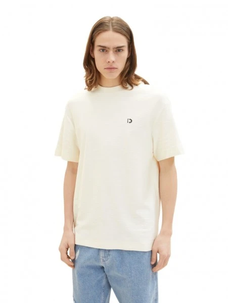 TOM TAILOR Denim T-Shirt Halbarm Relaxed Structured T-shirt, Black 5 TOM TAILOR Denim T-Shirt Halbarm Relaxed Structured T-shirt, Black – Bild 5