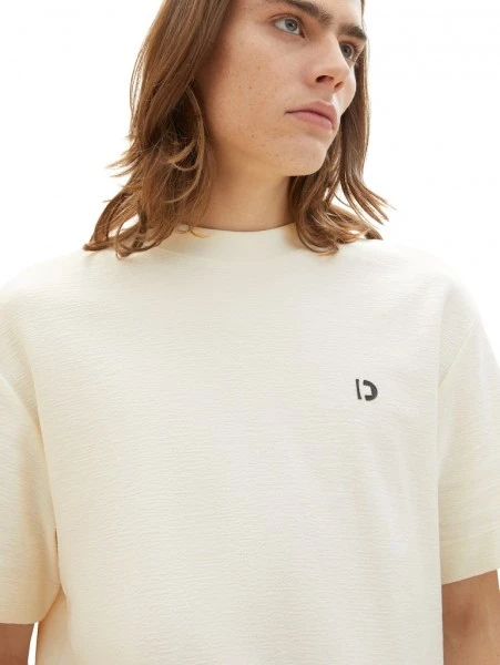 TOM TAILOR Denim T-Shirt Halbarm Relaxed Structured T-shirt, Black 6 TOM TAILOR Denim T-Shirt Halbarm Relaxed Structured T-shirt, Black – Bild 6