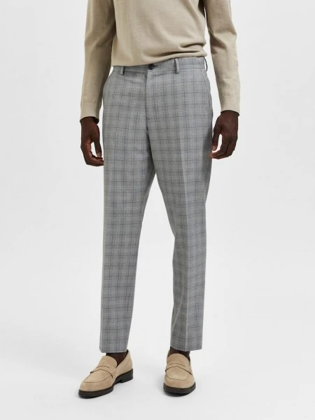 Selected Anzug Hose SLHSLIM-LIAM LT GREY CHK TRS FLEX B, Light Grey Melange/grey 6 Selected Anzug Hose SLHSLIM-LIAM LT GREY CHK TRS FLEX B, Light Grey Melange/grey – Bild 6