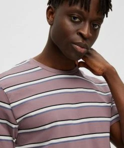 Selected T-Shirt Halbarm SLHBERTIE MERC STRIPE SS O-NECK TEE, Wistful Mauve -Lloyd Gürtel Shop b82ad861 9336 4886 a814 2a2c8c808cbd 600x600