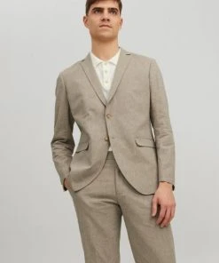 JACK&JONES Premium H-Blazer JPRRIVIERA LINEN BLAZER SLIM FIT SN, Beige/SLIM FIT -Lloyd Gürtel Shop b82ad861 9336 4886 a814 2b2c64f904b7 600x600