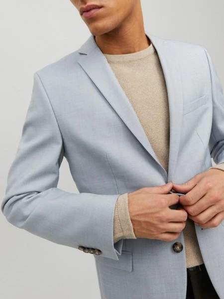 Jack & Jones H-Blazer JPRSOLARIS BLAZER NOOS, Cashmere Blue/SUPER SLIM FIT 2 Jack & Jones H-Blazer JPRSOLARIS BLAZER NOOS, Cashmere Blue/SUPER SLIM FIT – Bild 2