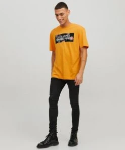Jack & Jones T-Shirt Halbarm JORFLORES TEE SS CREW NECK, Black -Lloyd Gürtel Shop b82ad861 9336 4886 a814 352c309524c6 600x600
