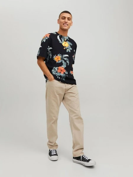 Jack & Jones T-Shirt Halbarm JORFLORES AOP TEE SS CREW NECK SN, Tap Shoe/FLOWERS 6 Jack & Jones T-Shirt Halbarm JORFLORES AOP TEE SS CREW NECK SN, Tap Shoe/FLOWERS – Bild 6