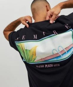 Jack & Jones T-Shirt Halbarm JORLANDSCAPE SS TEE CREW NECK, Black -Lloyd Gürtel Shop b82ad861 9336 4886 a814 362cc462fe39 600x600