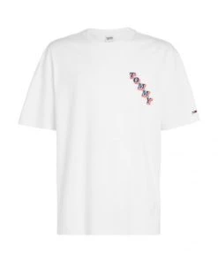 Tommy Jeans T-Shirt Halbarm TJM SKATE COLLEGE POP TEE, WHITE -Lloyd Gürtel Shop b82ad861 9336 4886 a814 622c303025ad 600x600