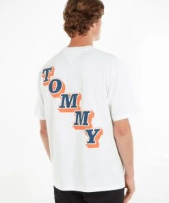 Tommy Jeans T-Shirt Halbarm TJM SKATE COLLEGE POP TEE, WHITE -Lloyd Gürtel Shop b82ad861 9336 4886 a814 622c40a35eb4 600x600