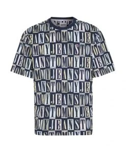 Tommy Jeans T-Shirt Halbarm TJM OVZ TOMMY AOP TEE, BLUE -Lloyd Gürtel Shop b82ad861 9336 4886 a814 622ce4409893MvBRei3fkHsnh 600x600